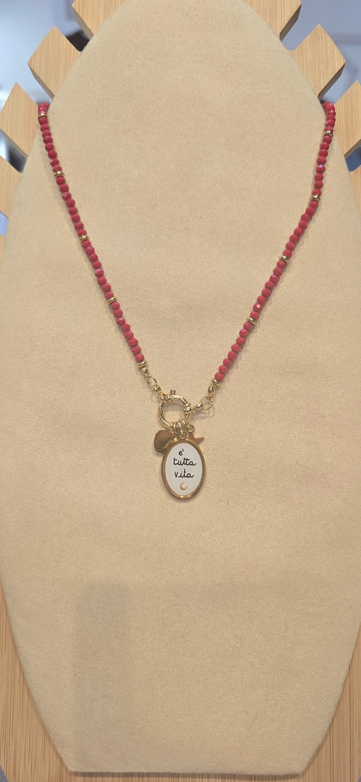 # Collana MOOD pallini rosso E' TUTTA VITA