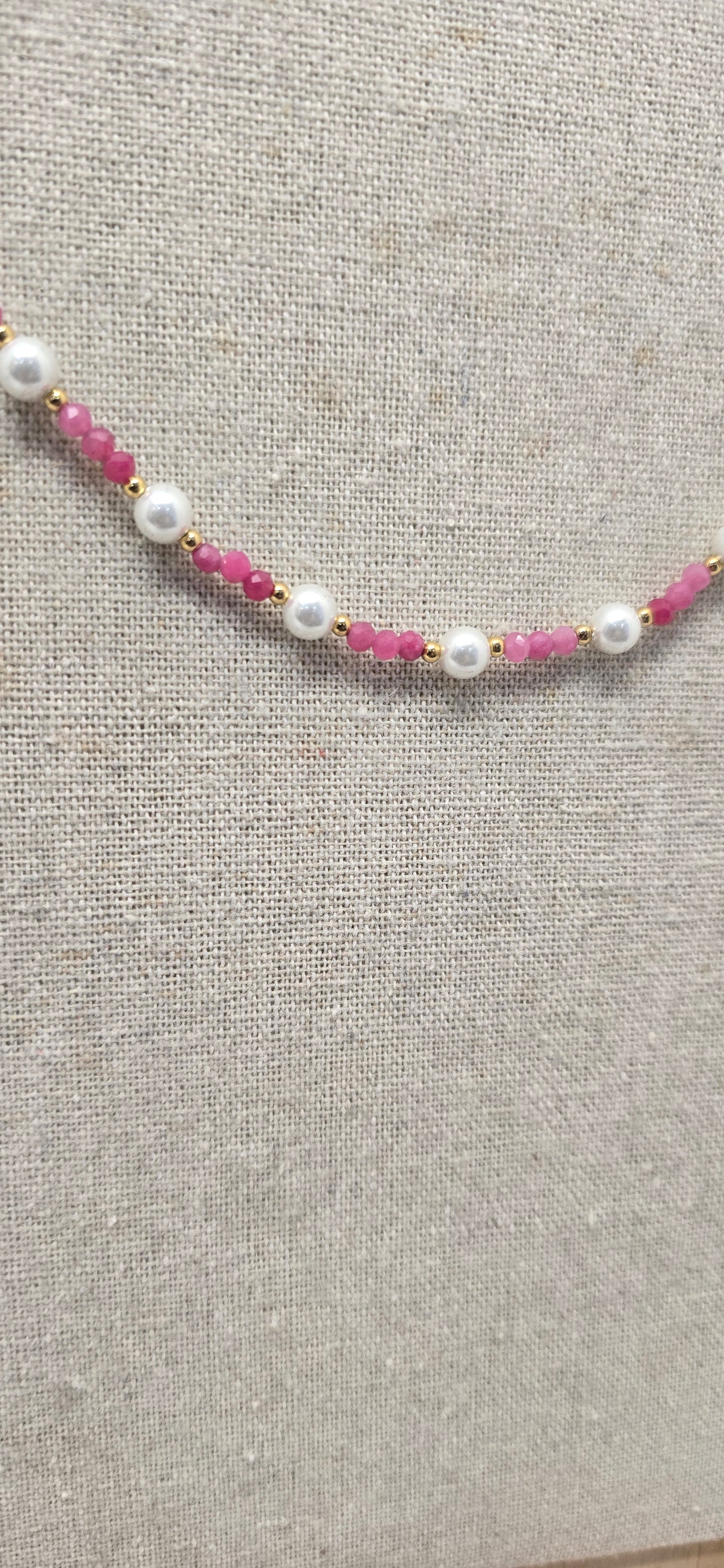 @ Girocollo perle rosa