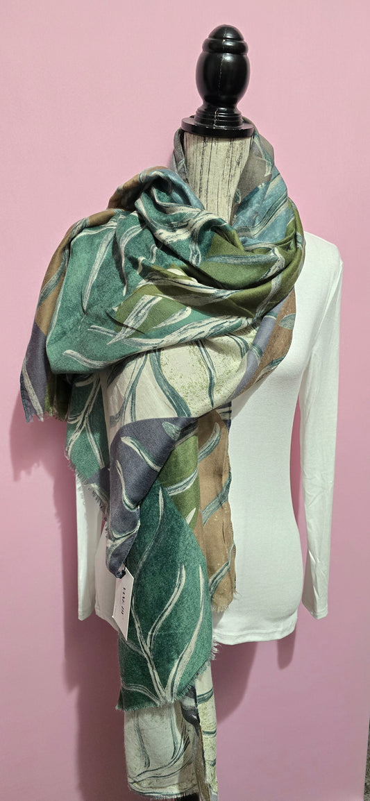 @ foulard foglie verde