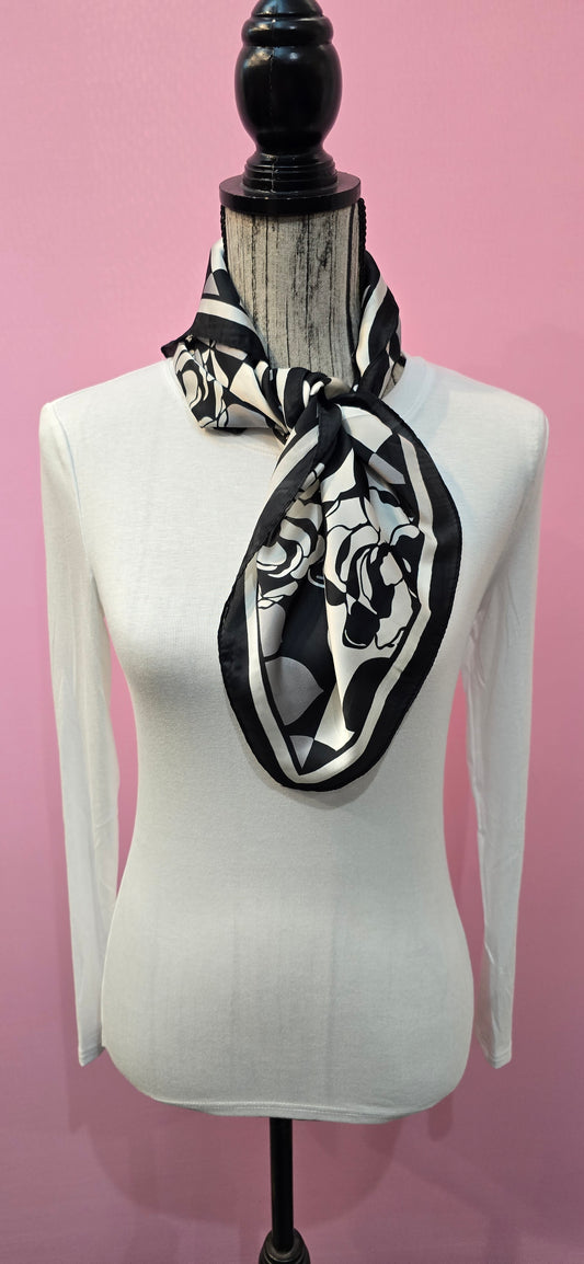 Fazzoletto da collo Rose dark