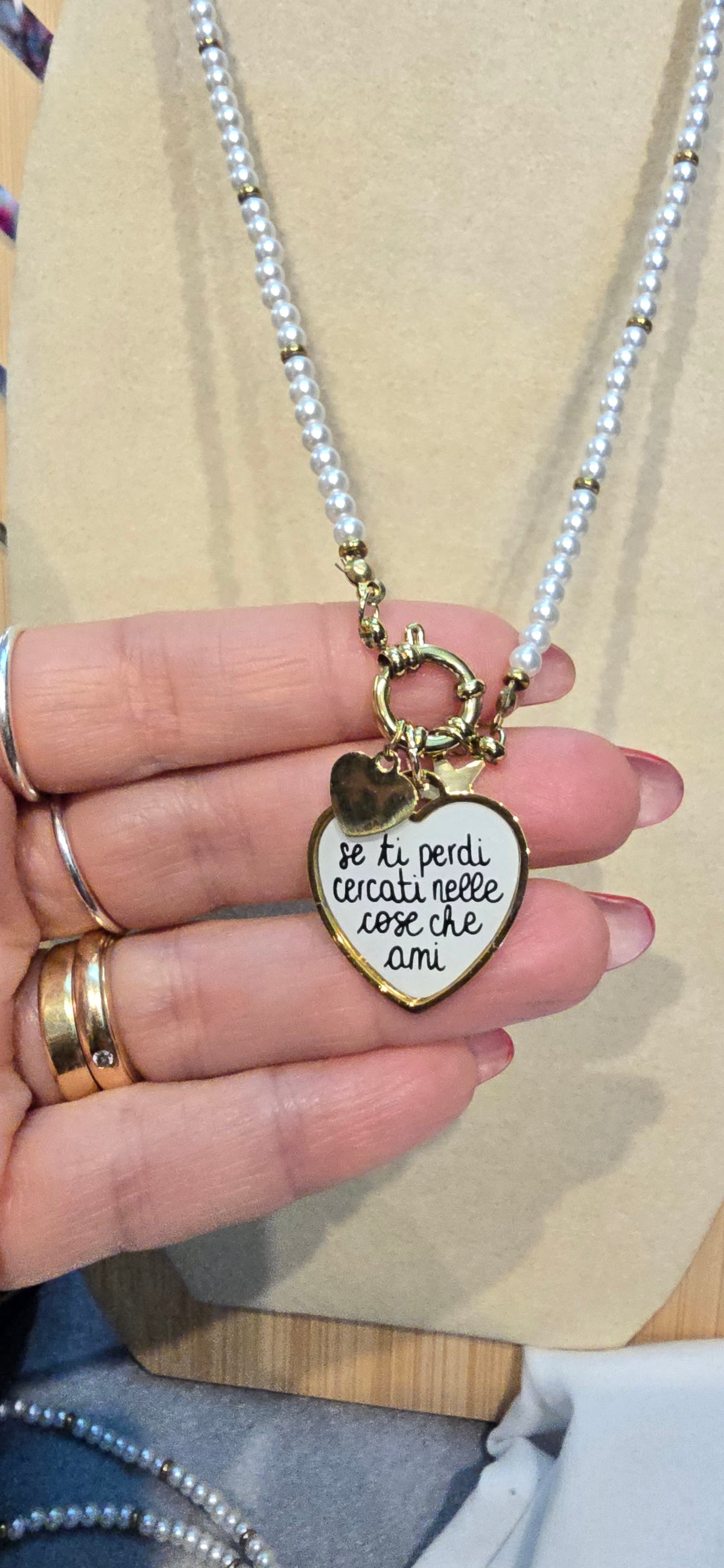 # Collana "MOOD" perline  SE TI PERDI