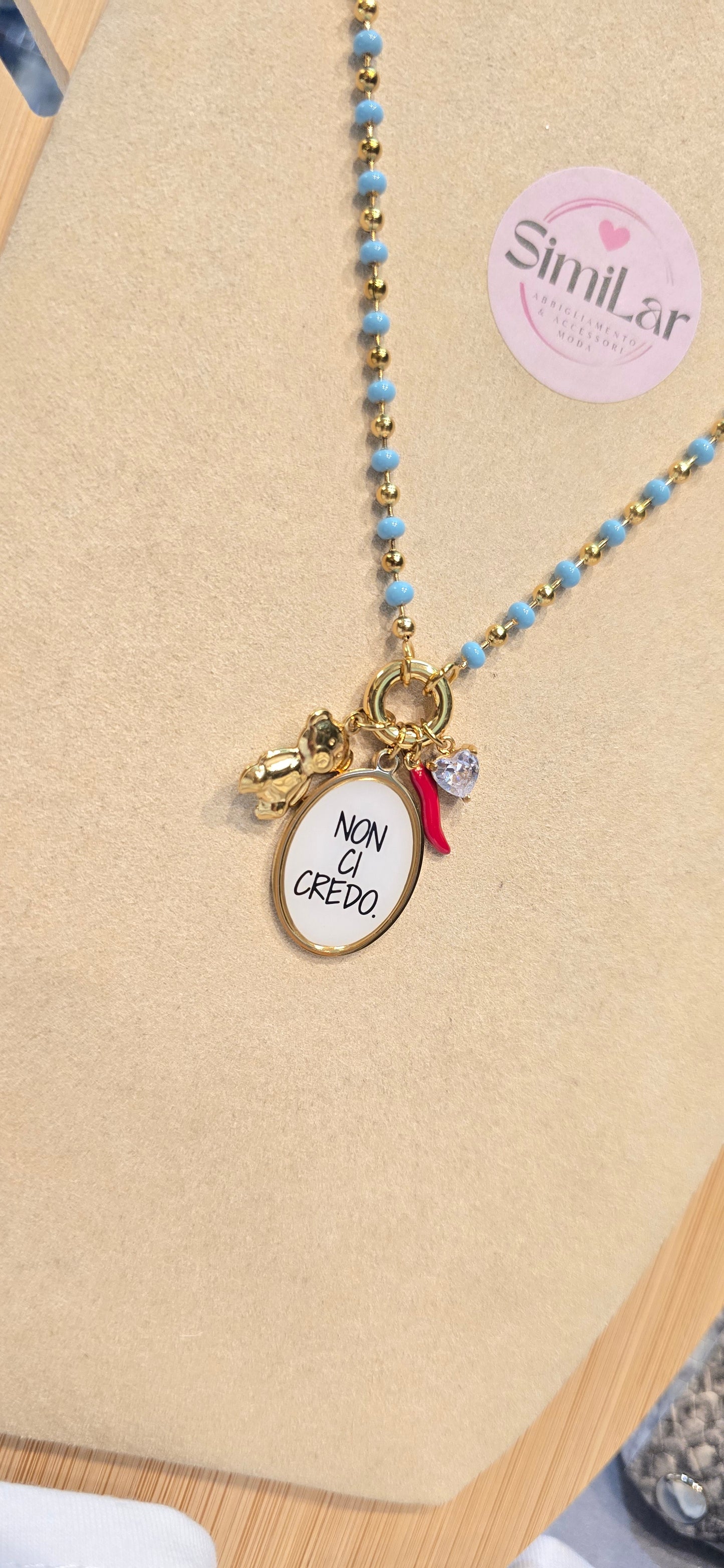# Collana MOOD pallini"non ci credo "