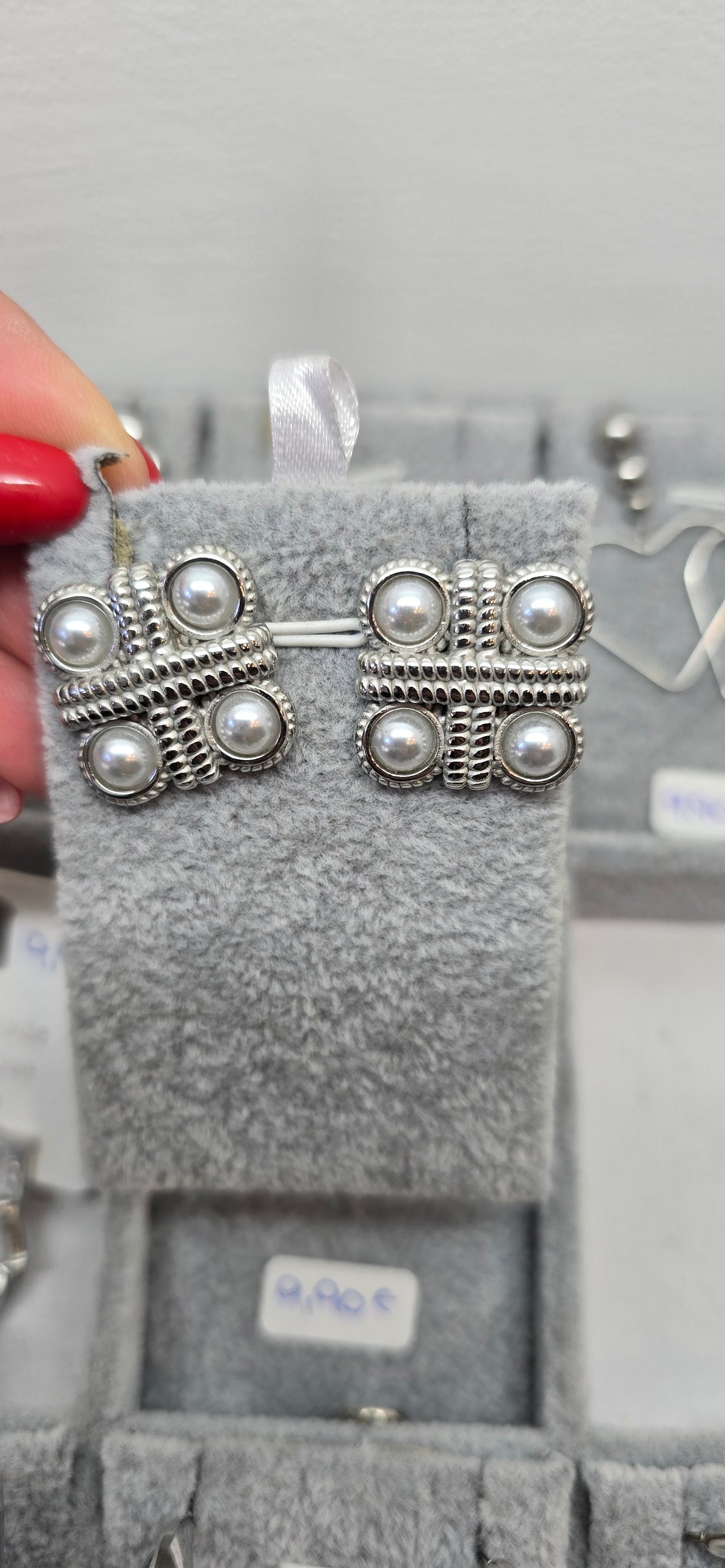 * Orecchini acciaio silver