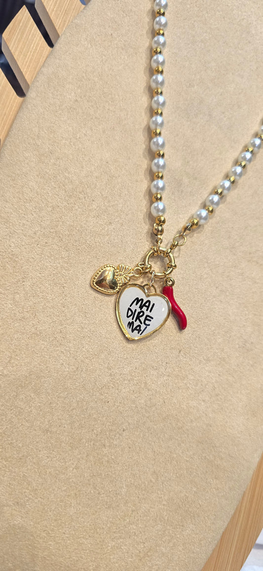 # Collana "MOOD" perle MAI  DIRE MAI