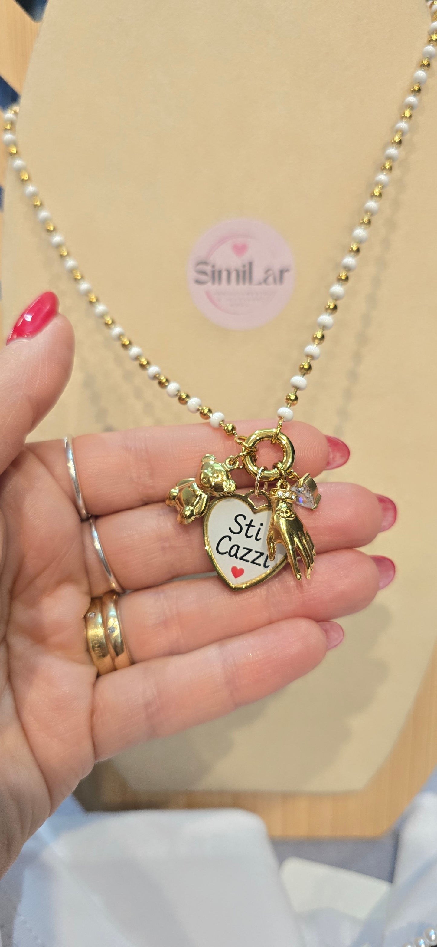 # Collana MOOD pallini"sti caxxi"