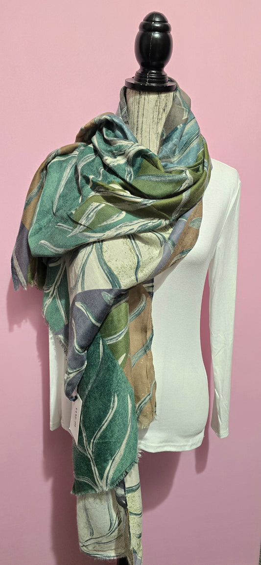 @ foulard foglie verde