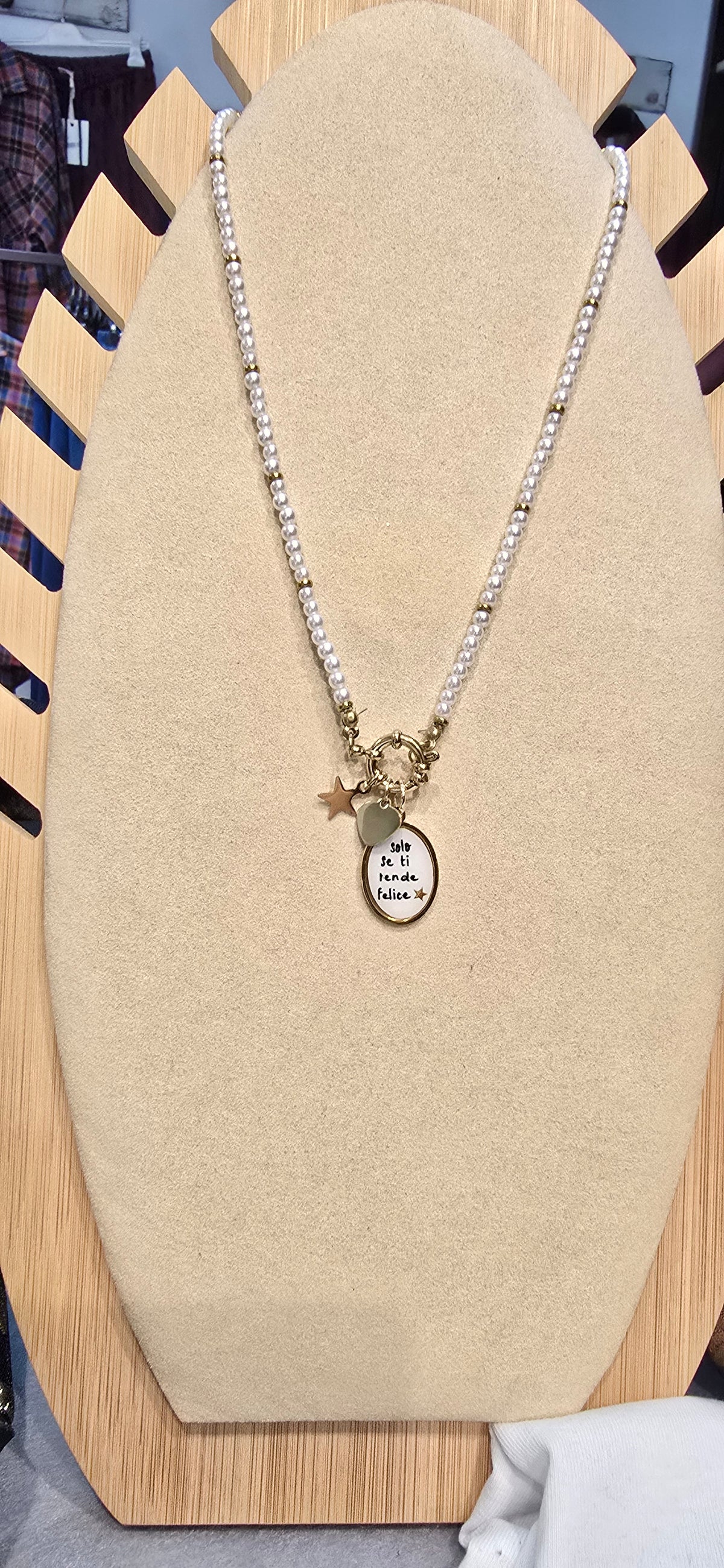 # Collana "MOOD" perline SOLO SE TI RENDE FELICE