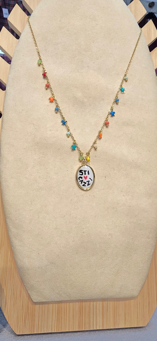 # Collana MOOD ciondolini  multicolor" sti caxxi"