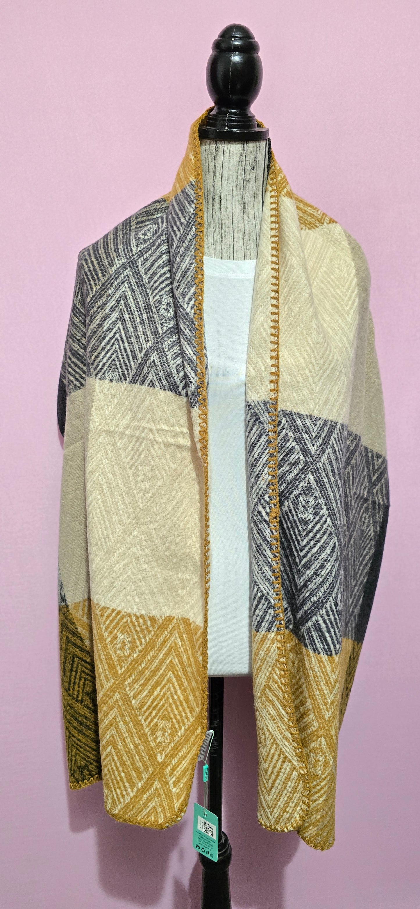 Stola Geometrie ocra