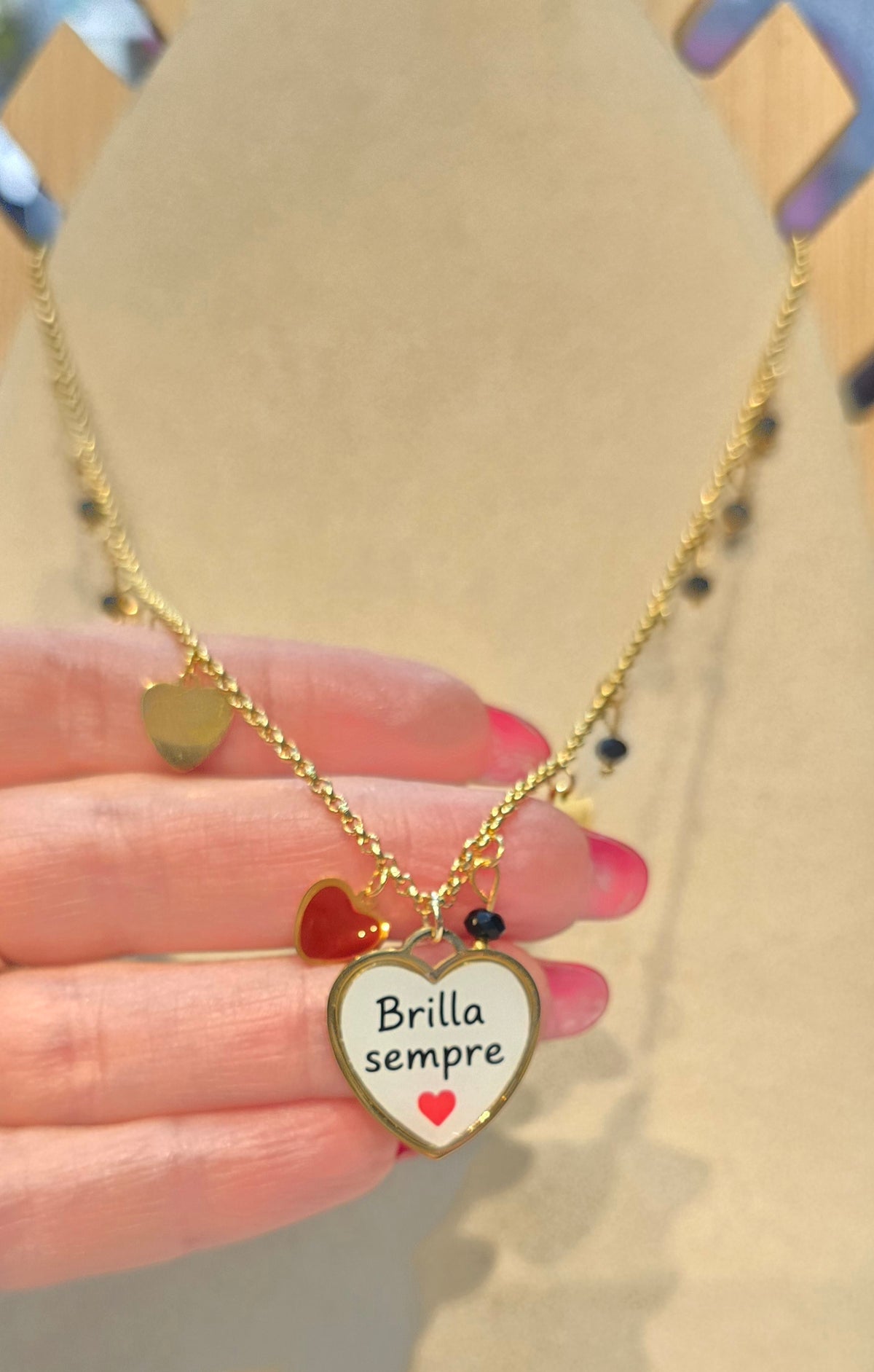 @ Collana "MOOD" cuoricini  BRILLA SEMPRE